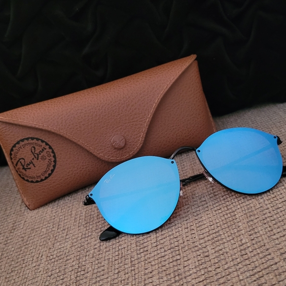 Ray-Ban Accessories - RAY-BAN BLUE RIMLESS SUNGLASSES